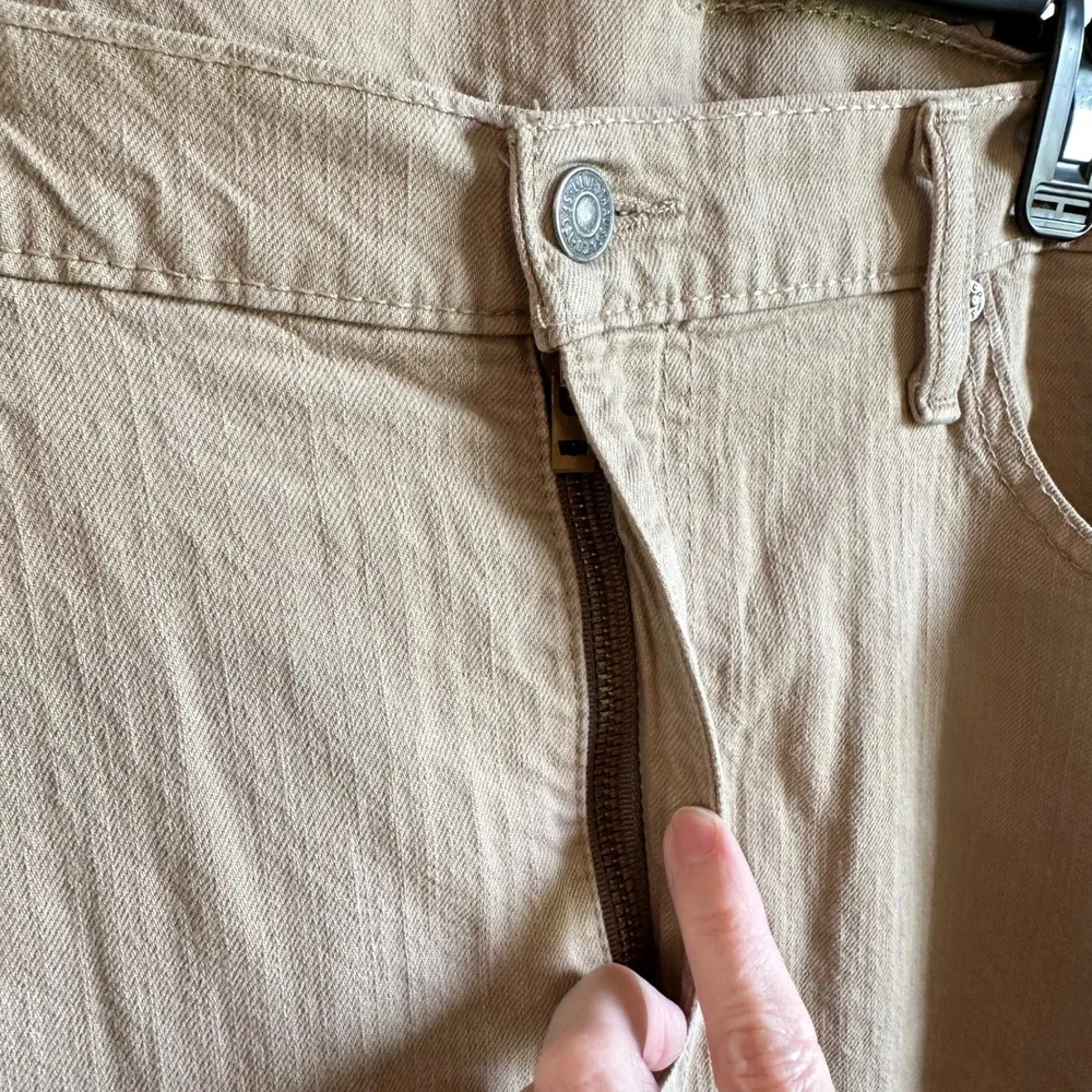 Levi's 510 Skinny Jeans‎ Mens 38x30 (29) Khaki Tan Stretch Denim Tapered Leg